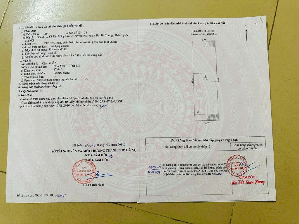 Bán nhà 8/3 - diện tích 60m2 1 tầng - Kinh doanh - giá 3,35 tỷ