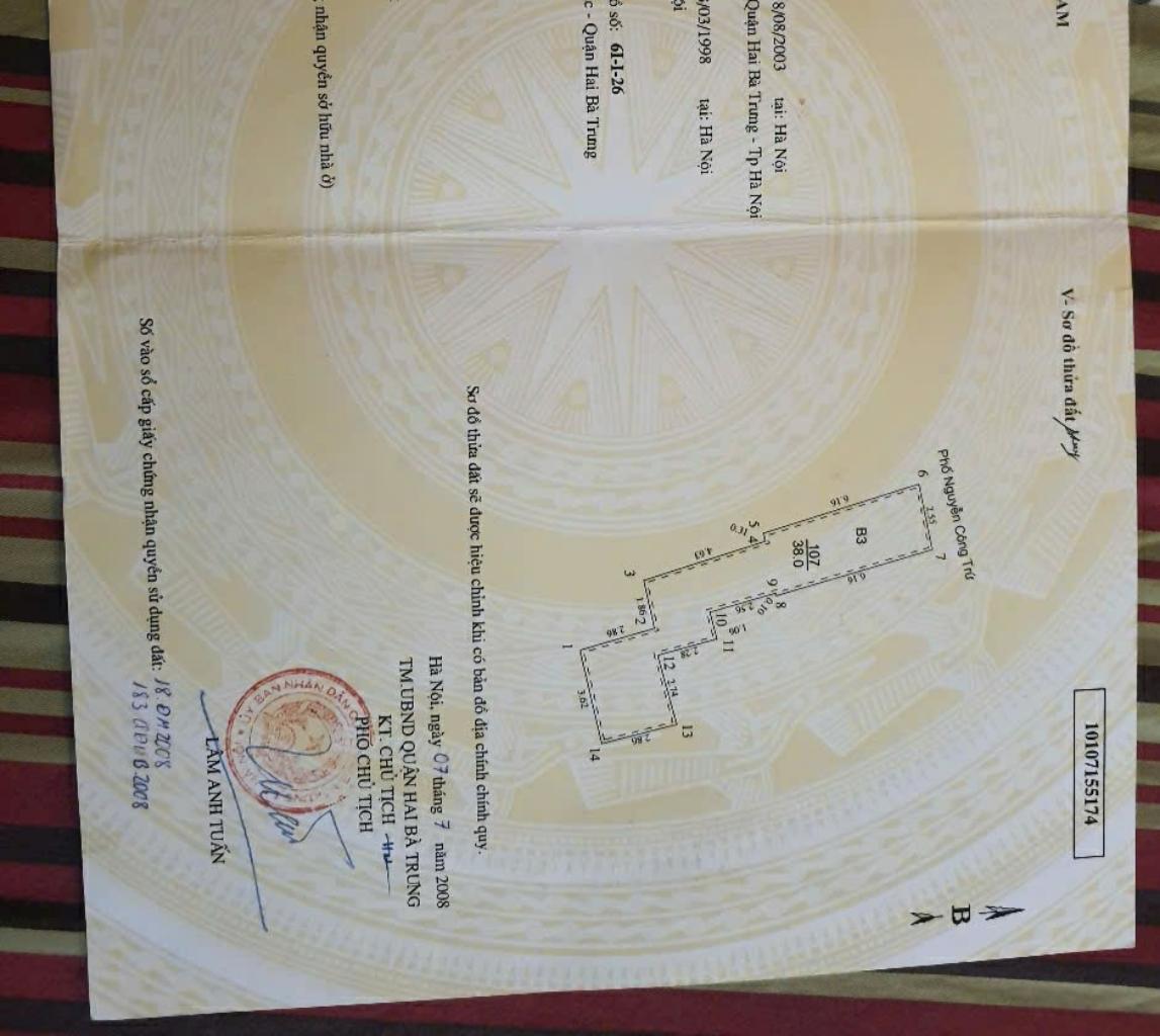 Bán nhà Nguyễn Công Chứ - diện tích 40m2 4 tầng - ô tô đỗ cửa - giá 25 tỷ