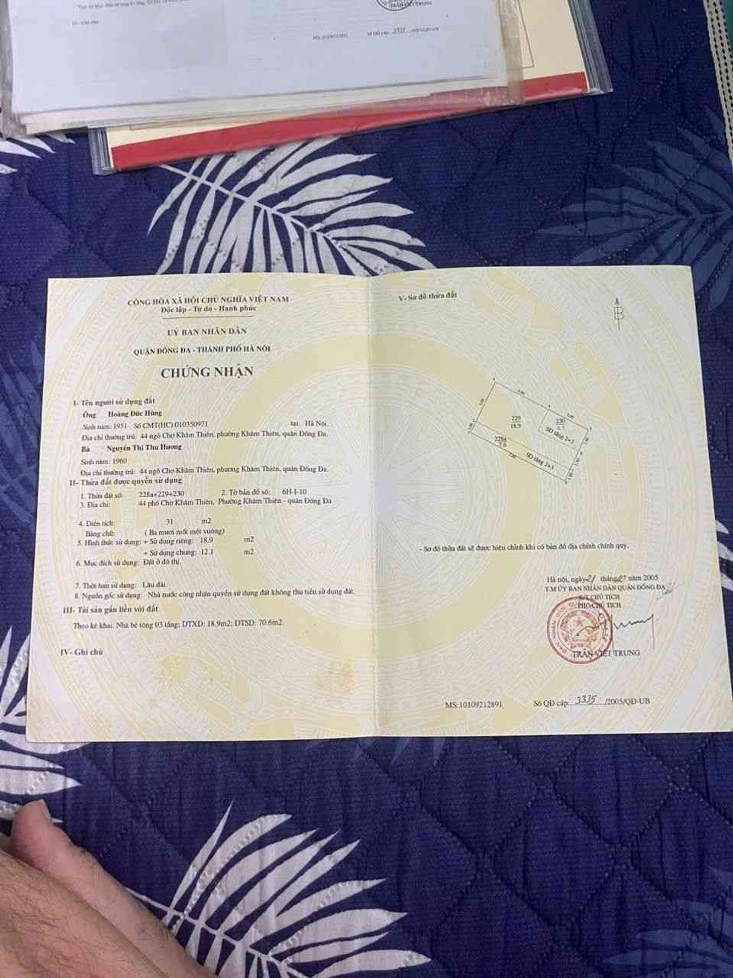 Bán nhà Khâm Thiên - diện tích 35m2 3 tầng - Mặt phố kinh doanh - giá 13,5 tỷ