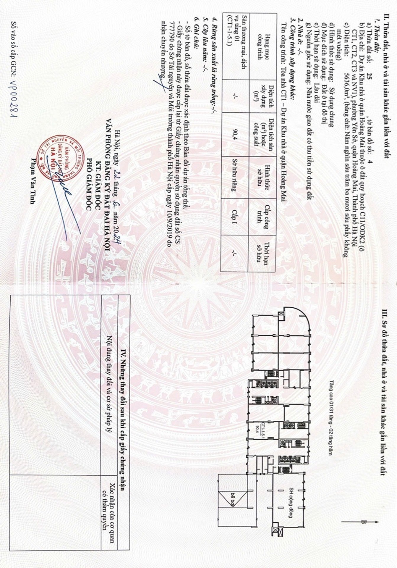 Bán nhà Tam Trinh - diện tích 163m2 2 tầng - Sổ đỏ lâu dài - giá 17,8 tỷ
