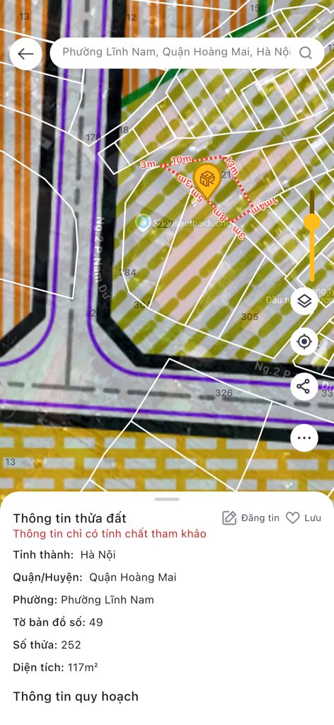 Bán nhà Nam Dư - diện tích 60m2 1 tầng - Ô tô 45 chỗ đỗ cửa - giá 16 tỷ