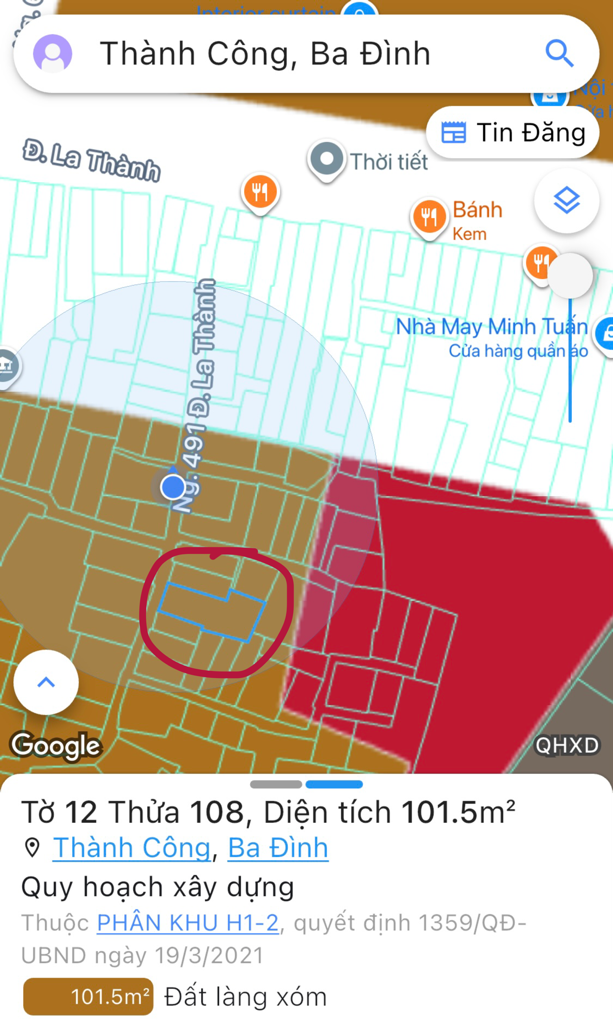 Bán nhà Đường La Thanh - diện tích 102m2 8 tầng - Ngõ 1 ô tô - giá 39,5 tỷ