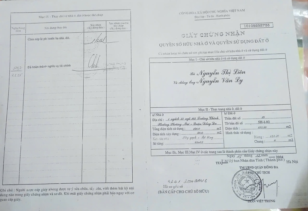 Bán nhà Trường Chinh - diện tích 140m2 2 tầng - Lô góc 2 mặt thoáng - giá 43 tỷ