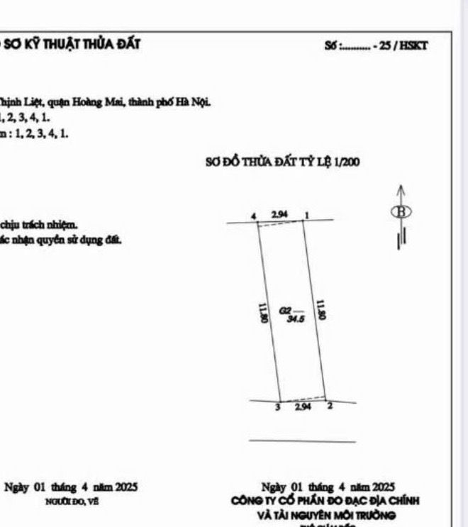 Bán nhà Đại Từ - diện tích 35m2 2 tầng - Mặt ngõ rộng - giá 3 tỷ