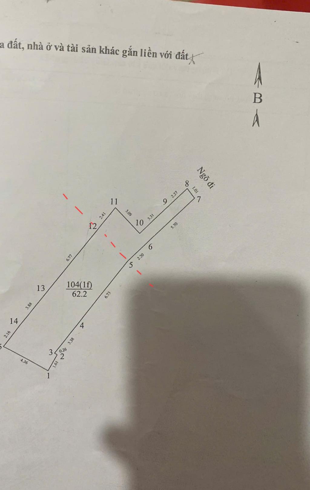 Bán nhà Nguyễn Khoái - diện tích 62m2 1 tầng - Nhà cũ coi như bán đất - giá 7 tỷ
