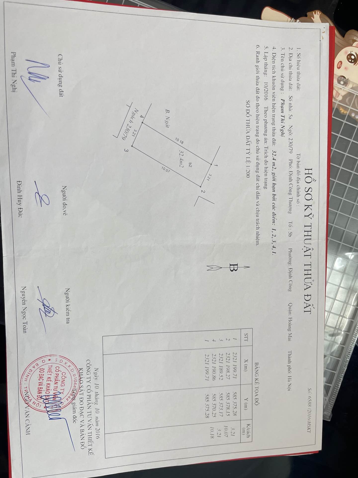Bán nhà Định Công Thượng - diện tích 32m2 3 tầng - Lô góc 2 thoáng - giá 2,98 tỷ