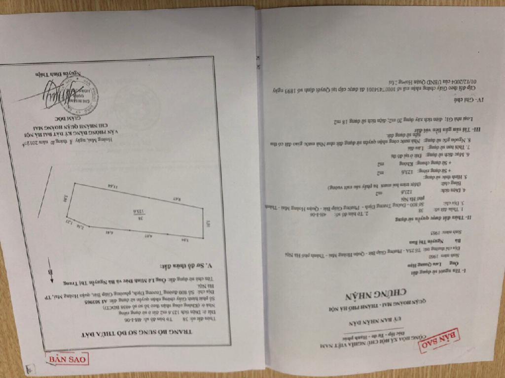 Bán nhà Trương Định - diện tích 125m2 7 tầng - Ô tô tránh - giá 50 tỷ