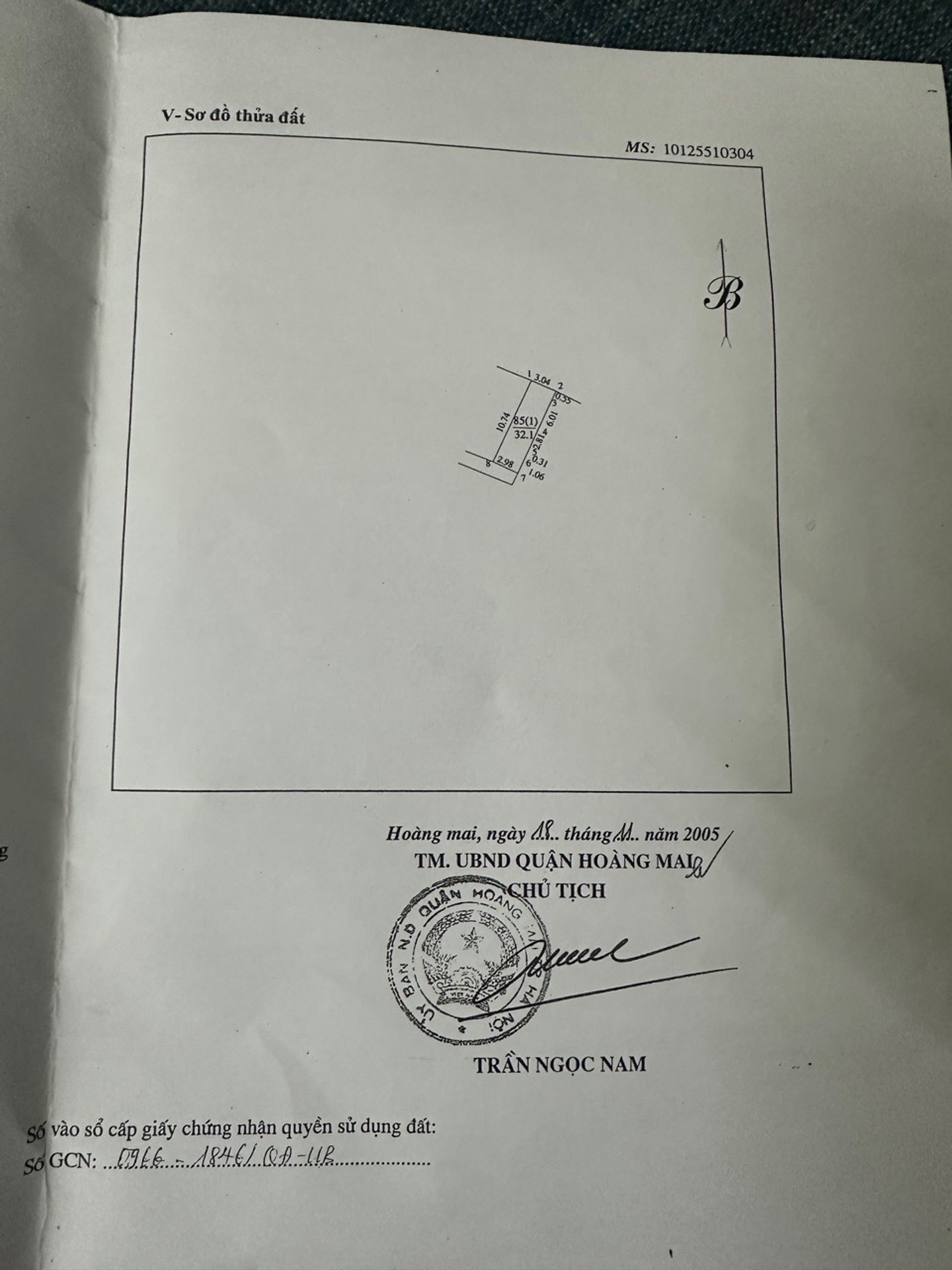 Bán nhà Lĩnh Nam - diện tích 33m2 3 tầng - Nhà dân xây - giá 6,5 tỷ