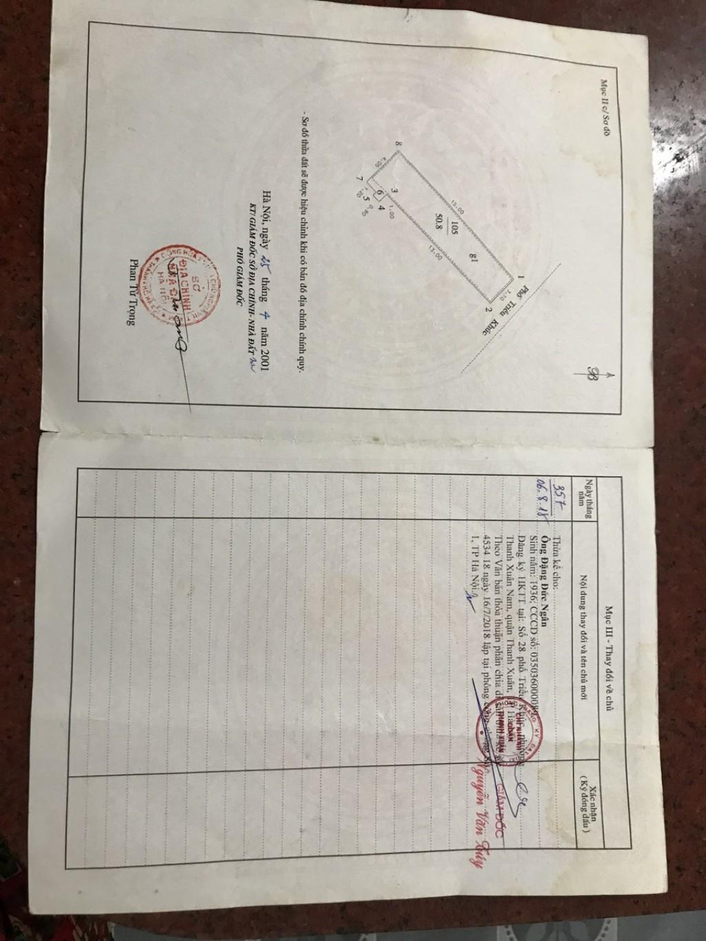 Bán nhà Triều Khúc - diện tích 103m2 4 tầng - LÔ GÓC, MẶT PHỐ - giá 46 tỷ