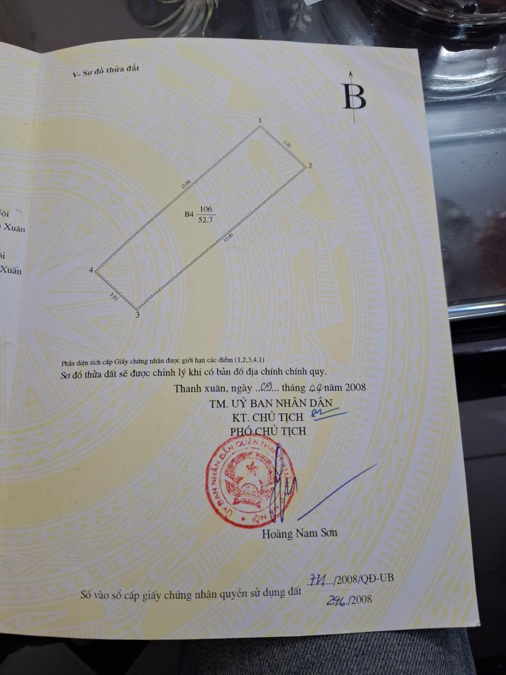 Bán nhà Triều Khúc - diện tích 103m2 4 tầng - LÔ GÓC, MẶT PHỐ - giá 46 tỷ