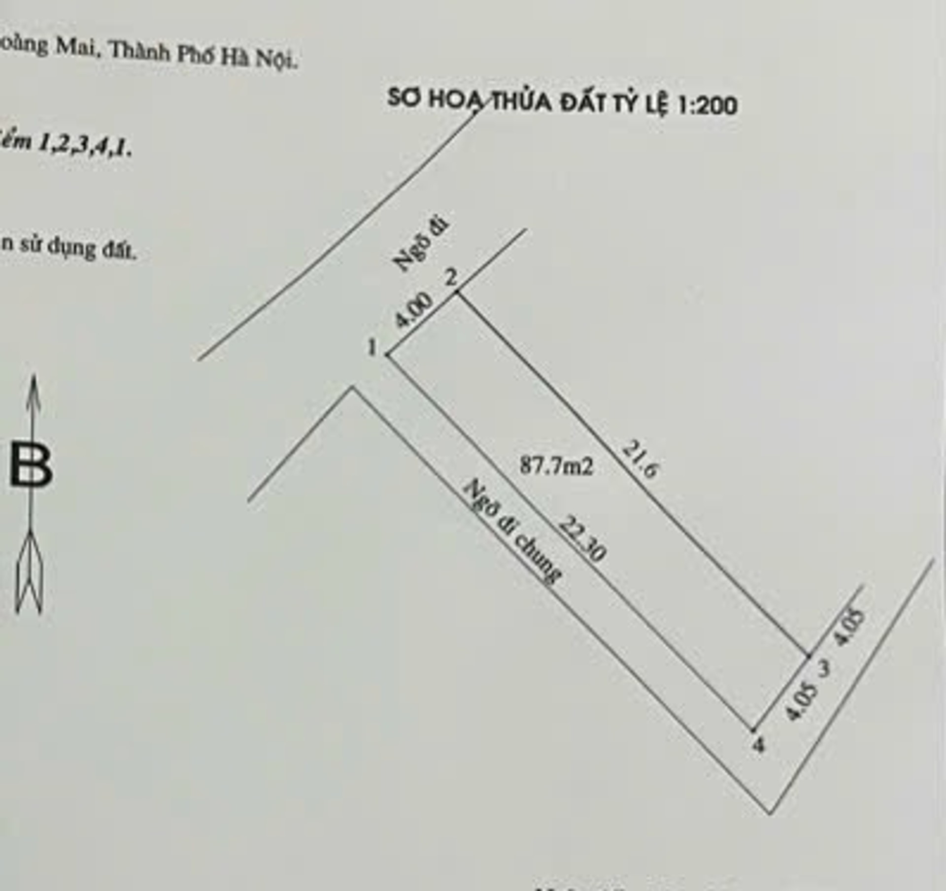 Bán nhà Định Công Thượng - diện tích 96m2 1.5 tầng - Ô TÔ ĐỖ CỬA - giá 3,8 tỷ