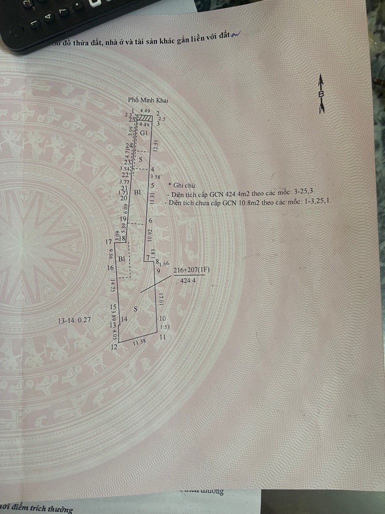 Bán nhà Minh Khai - diện tích 425m2 1 tầng - SIÊU PHẨM - 1 MẶT PHỐ - 1 MẶT NGÕ 2 Ô TÔ TRÁNH - giá 165 tỷ