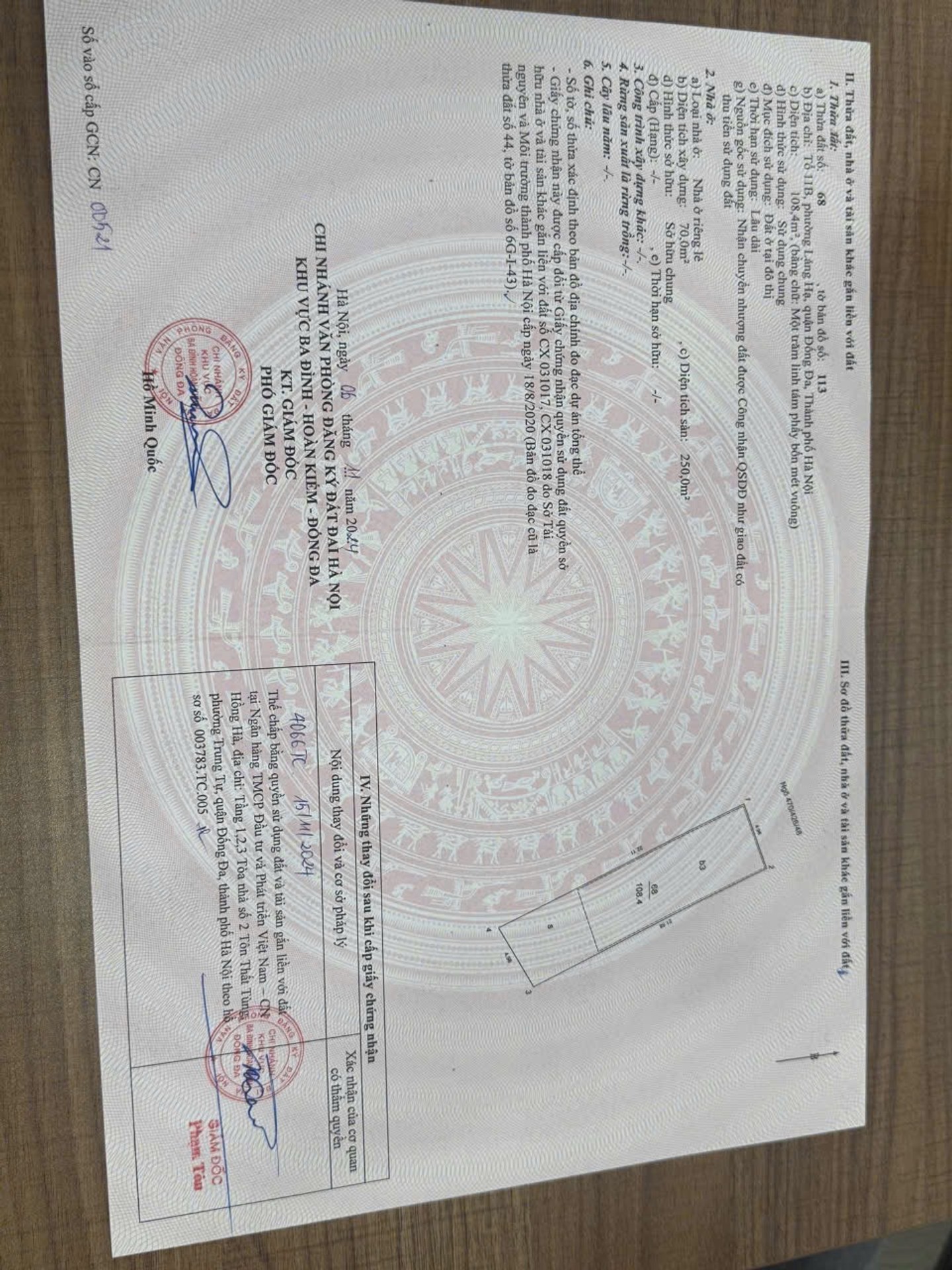 Bán nhà Láng - diện tích 109m2 8 tầng - Lô góc 2 mặt thoáng - giá 39,3 tỷ