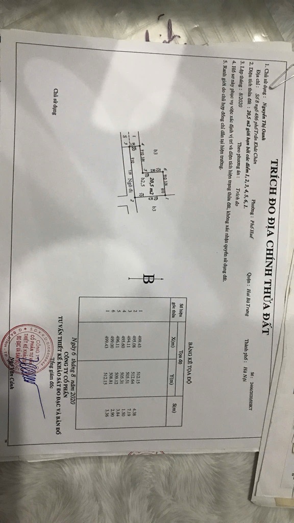 Bán nhà Trần Khát Chân - diện tích 20m2 3 tầng - Ô TÔ ĐỖ CỔNG - giá 3,8 tỷ