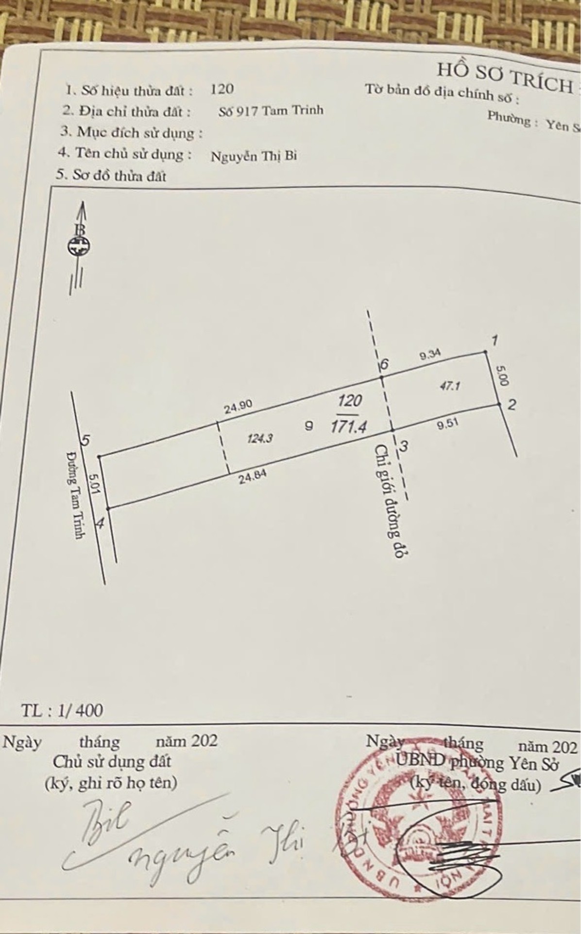 Bán nhà Tam Trinh - diện tích 51m2 1 tầng - Mặt phố - giá 12,5 tỷ