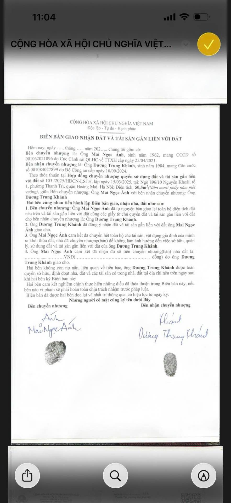 Bán nhà Đê Nguyễn Khoái - diện tích 51m2 1 tầng - Lô góc - giá 2,35 tỷ