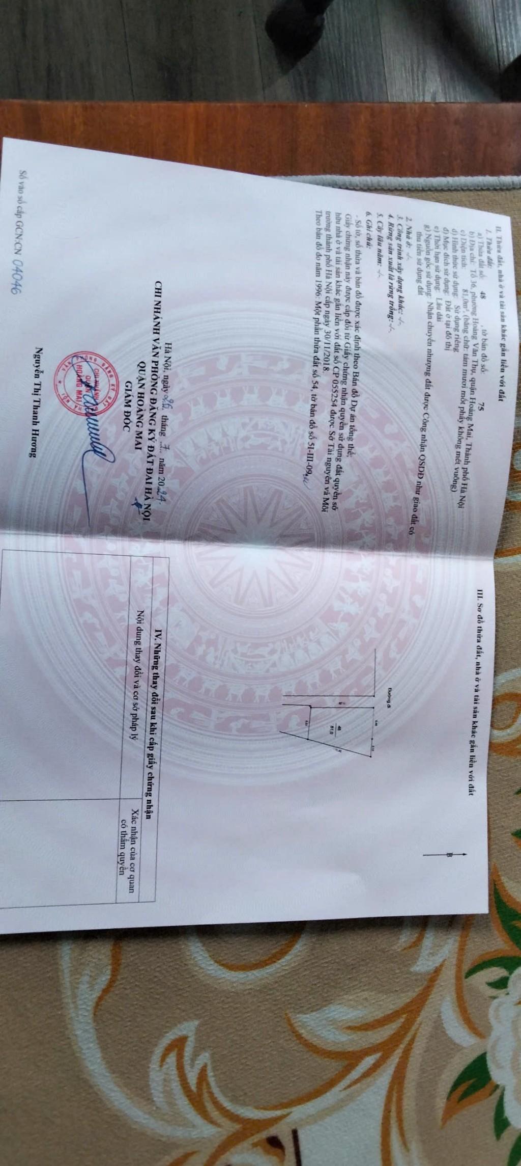 Bán nhà Hoàng Mai - diện tích 81m2 7 tầng - Ô TÔ TRÁNH - giá 34 tỷ