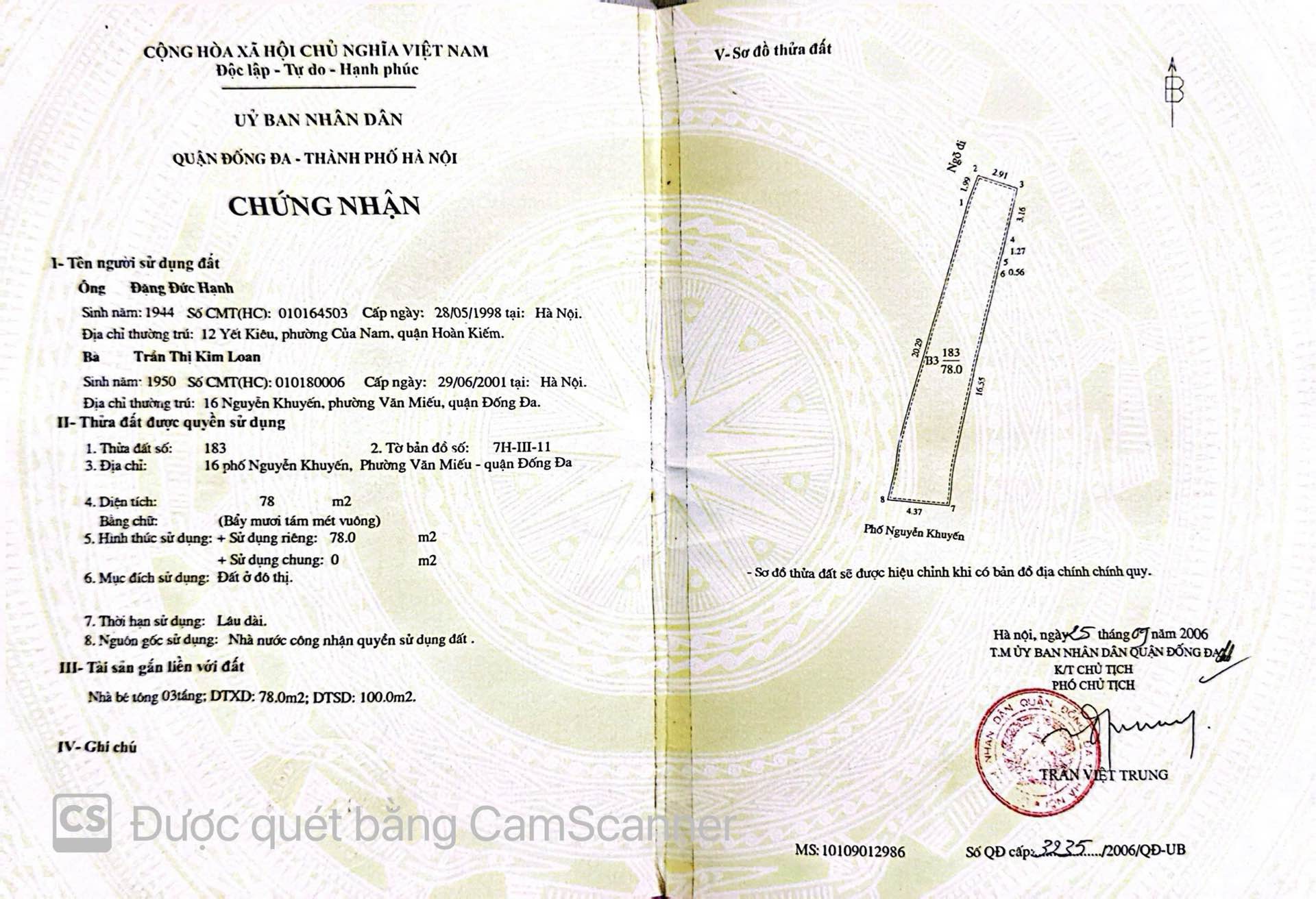 Bán nhà Nguyễn Khuyến - diện tích 85m2 4 tầng - Mặt phố đoạn đẹp nhất, kinh doanh sầm uất - giá 46,8 tỷ