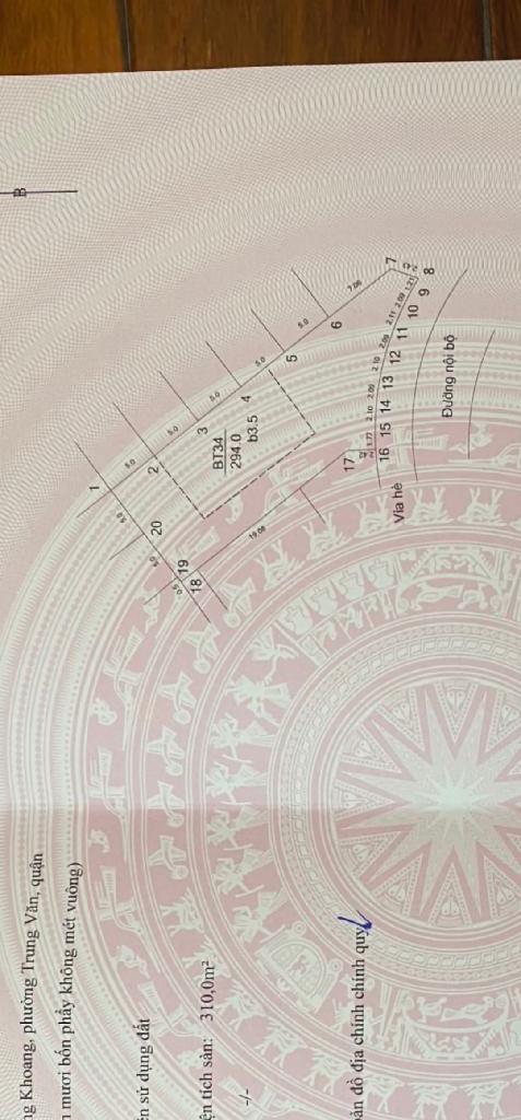 Bán nhà Tố Hữu - diện tích 294m2 3 tầng - Ô TÔ TRÁNH - giá 115 tỷ