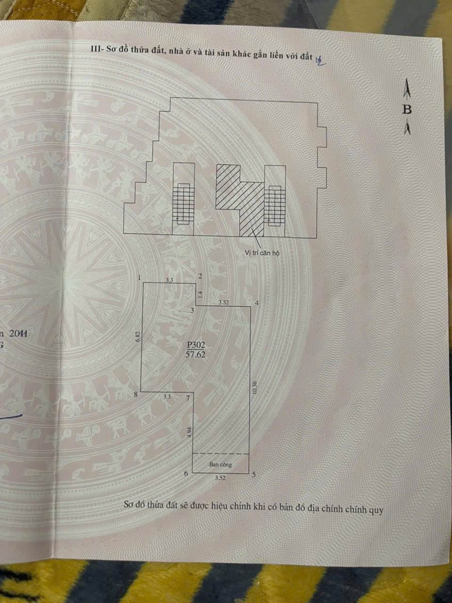 Bán nhà Hai Bà Trưng - diện tích 65m2 3 tầng - Nhà tập thể - giá 5,35 tỷ