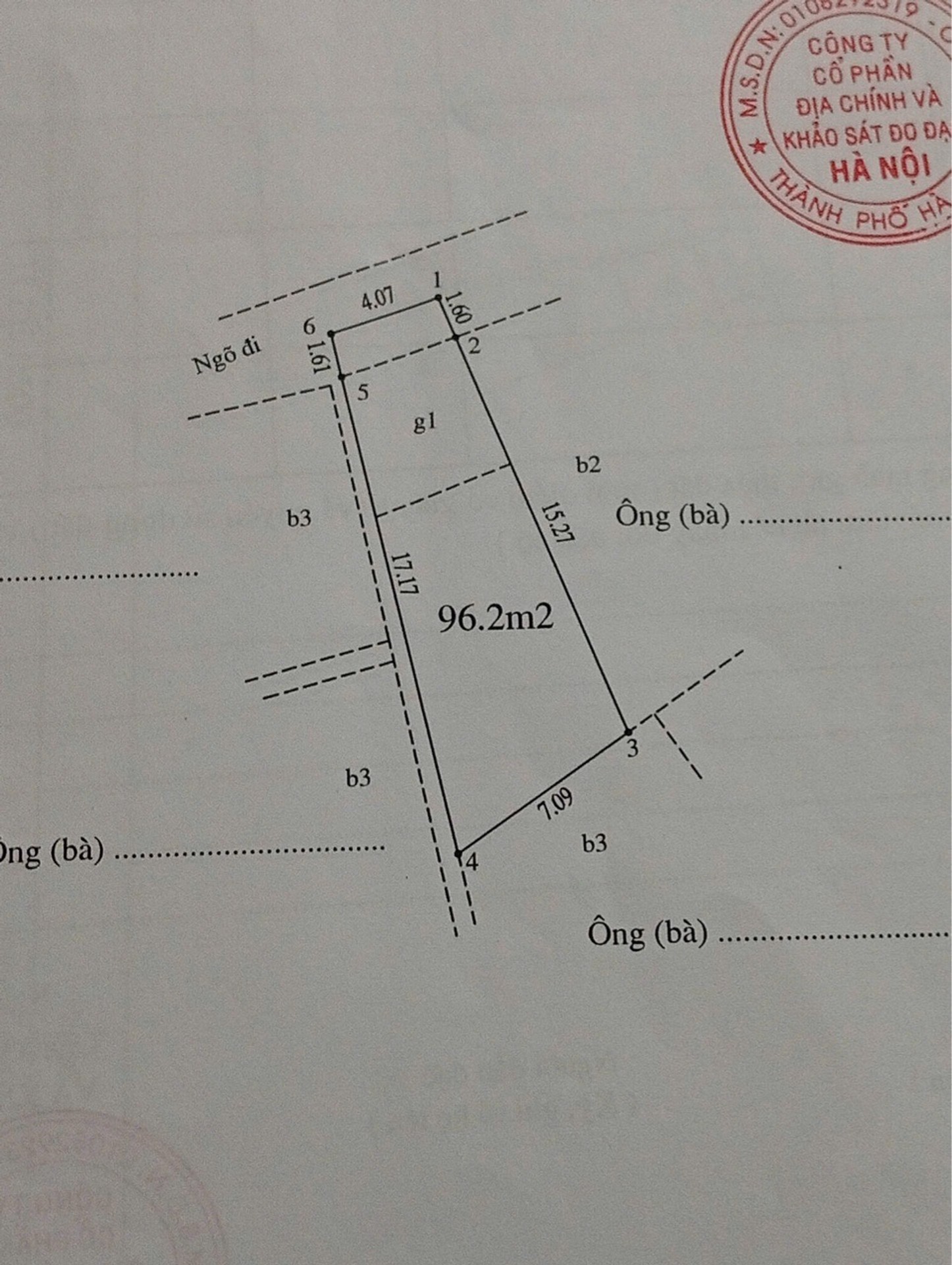 Bán nhà Trần Hòa - diện tích 96m2 0 tầng - Đất không sổ - giá 5,8 tỷ