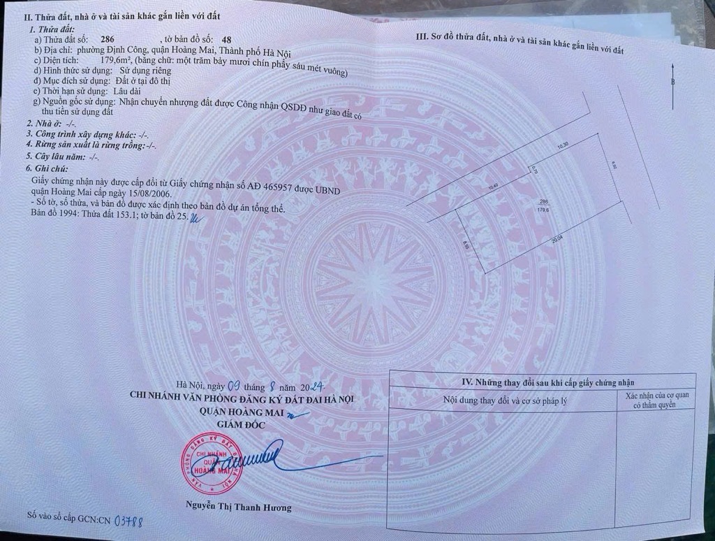 Bán nhà Trịnh Đình Cửu - diện tích 180m2 9 tầng - Lô góc - giá 95 tỷ