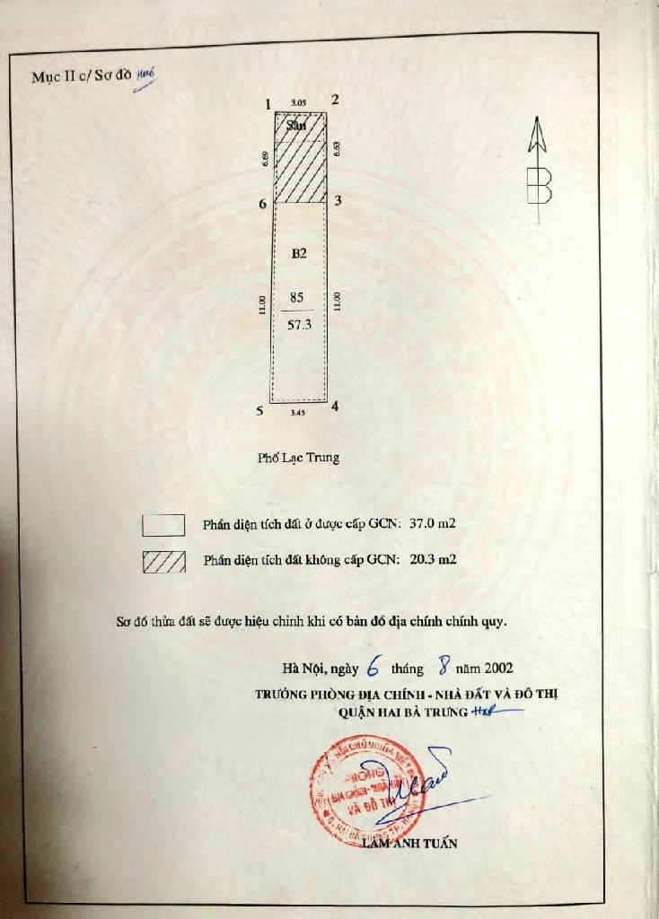Bán nhà Lạc Trung - diện tích 48m2 3 tầng - Vị trí đẹp nhất phố - giá 33 tỷ