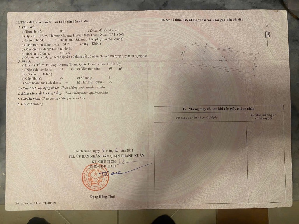 Bán nhà Vũ Tông Phan - diện tích 65m2 3 tầng - Mặt phố kinh doanh sầm uất - giá 36 tỷ