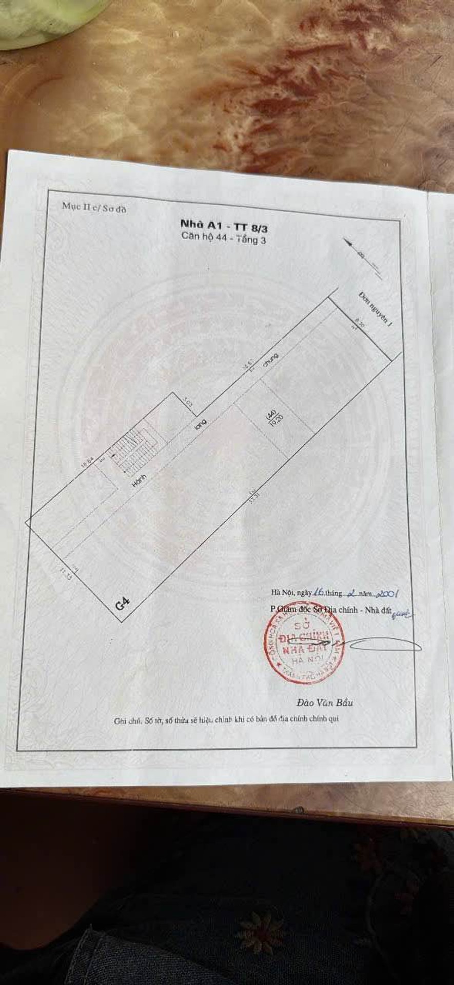 Bán nhà Phố 8/3 - diện tích 60m2 1 tầng - Căn hộ tập thể Dệt 8-3 - giá 3,29 tỷ