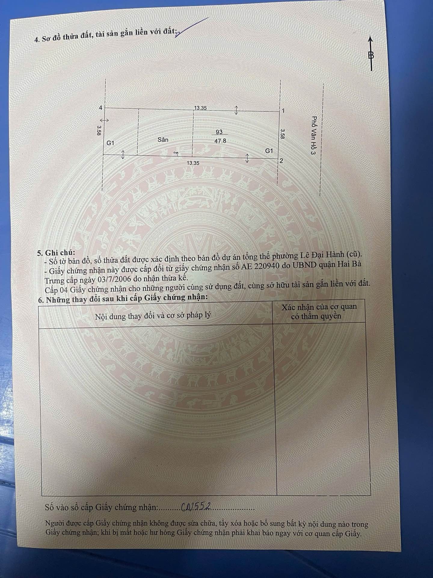Bán nhà Vân Hồ 3 - diện tích 48m2 4 tầng - ô tô thông - giá 22,6 tỷ