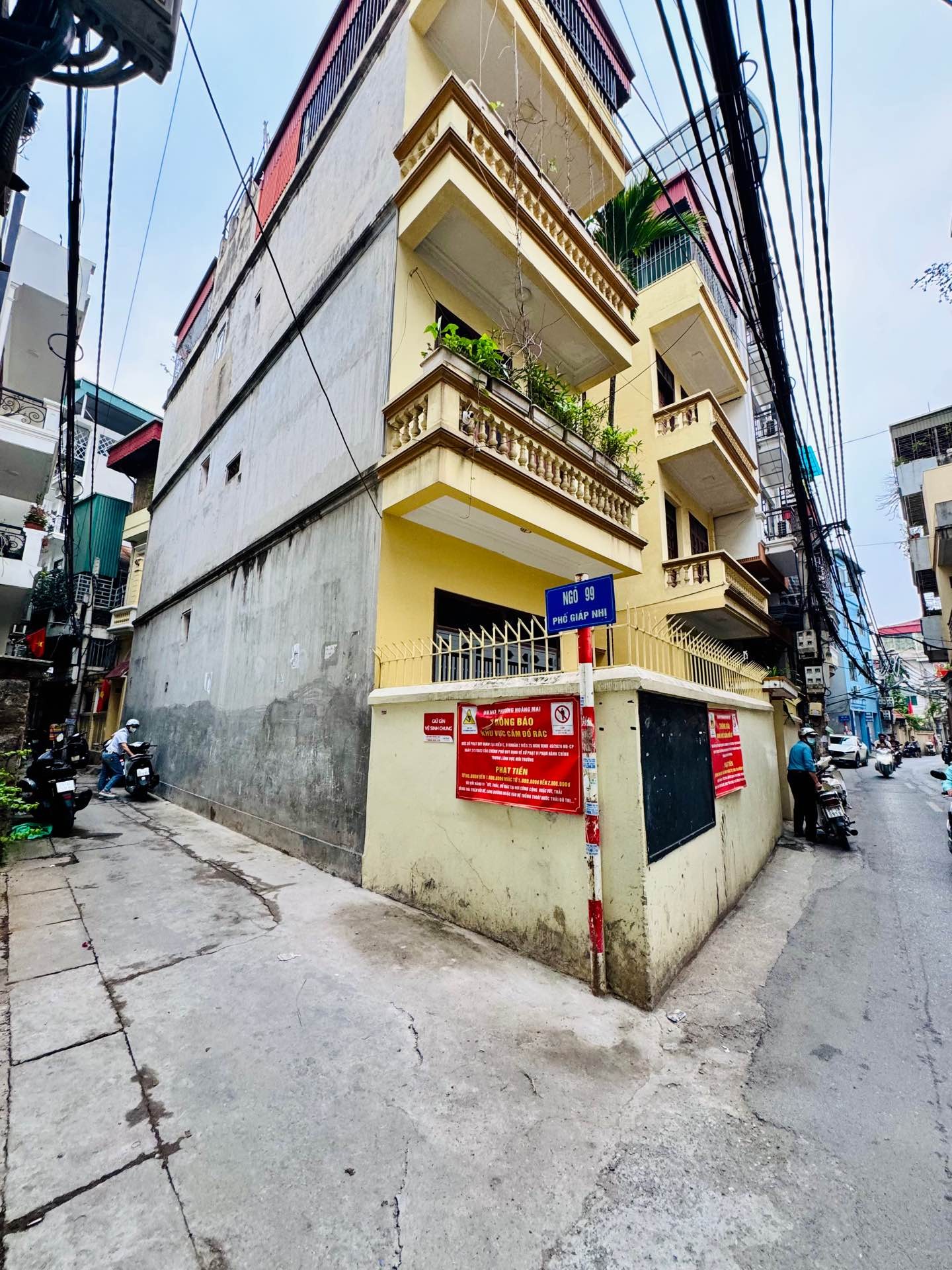 Bán nhà Giáp Nhị - diện tích 48m2 6 tầng - Căn góc 2 thoáng - giá 12,6 tỷ
