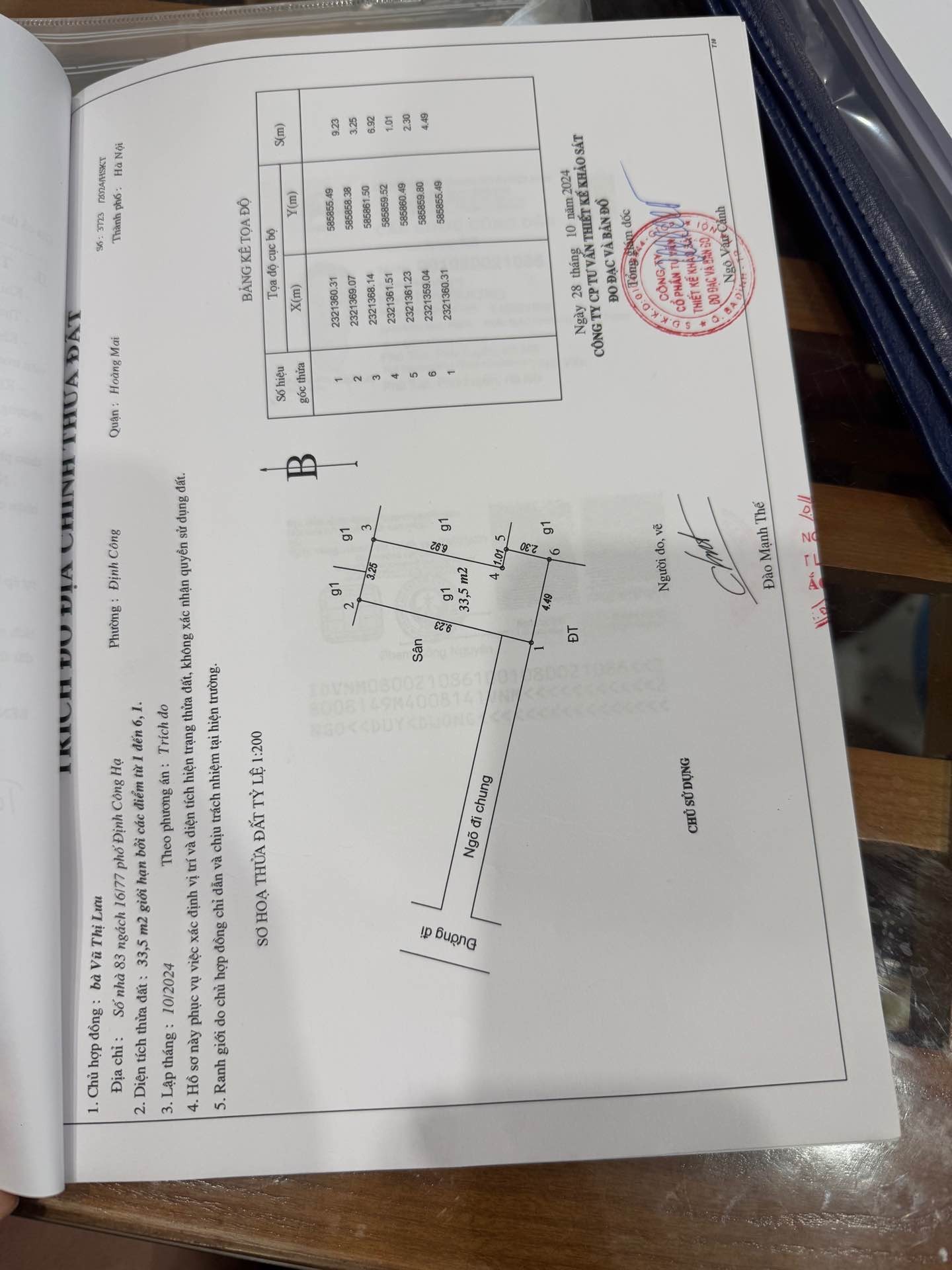 Bán nhà Định Công Hạ - diện tích 34m2 2 tầng - Ô TÔ ĐỖ CỔNG - giá 1,7 tỷ
