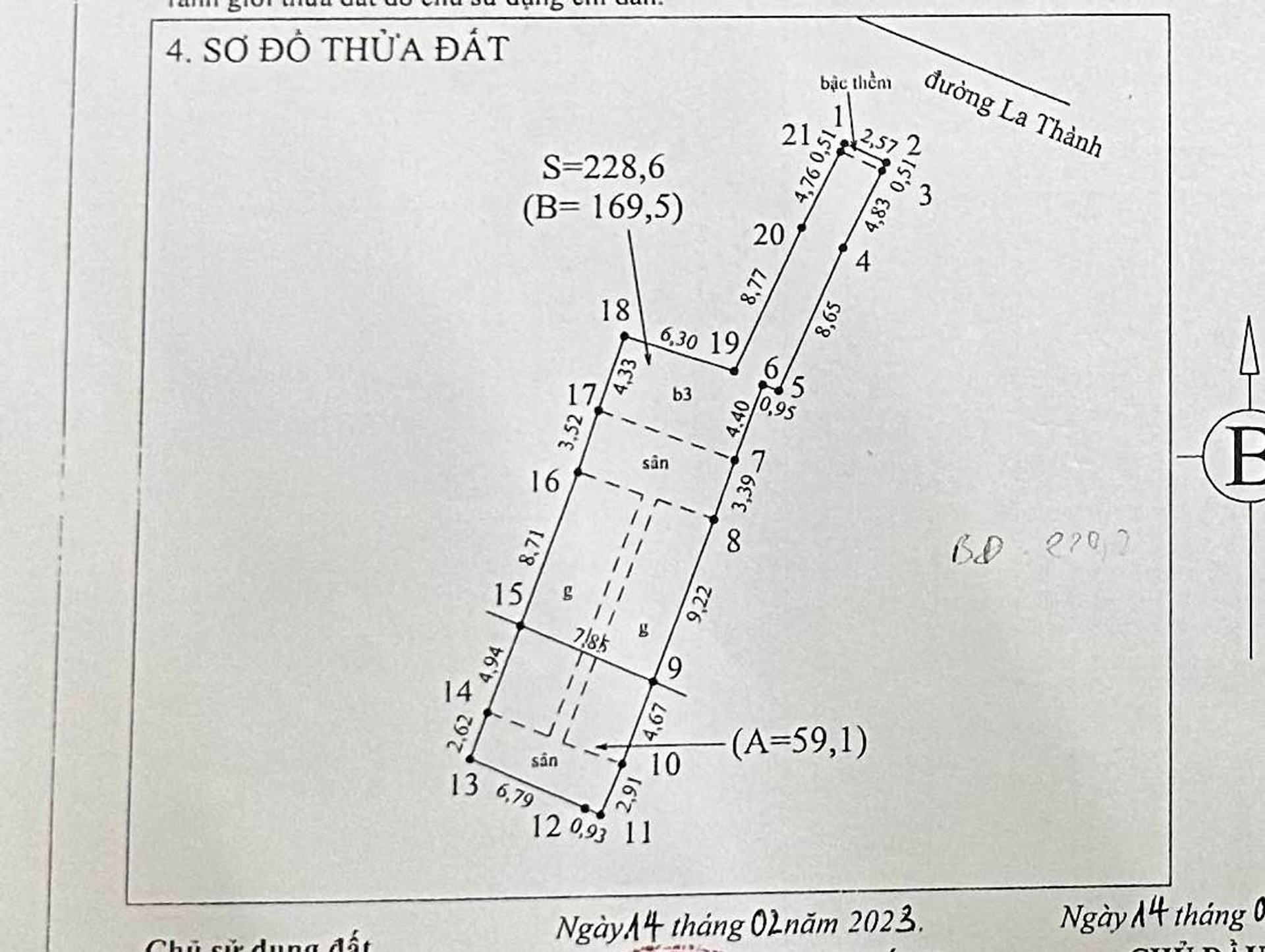 Bán nhà La Thành - diện tích 170m2 4 tầng - 2 mặt tiền - giá 150 tỷ