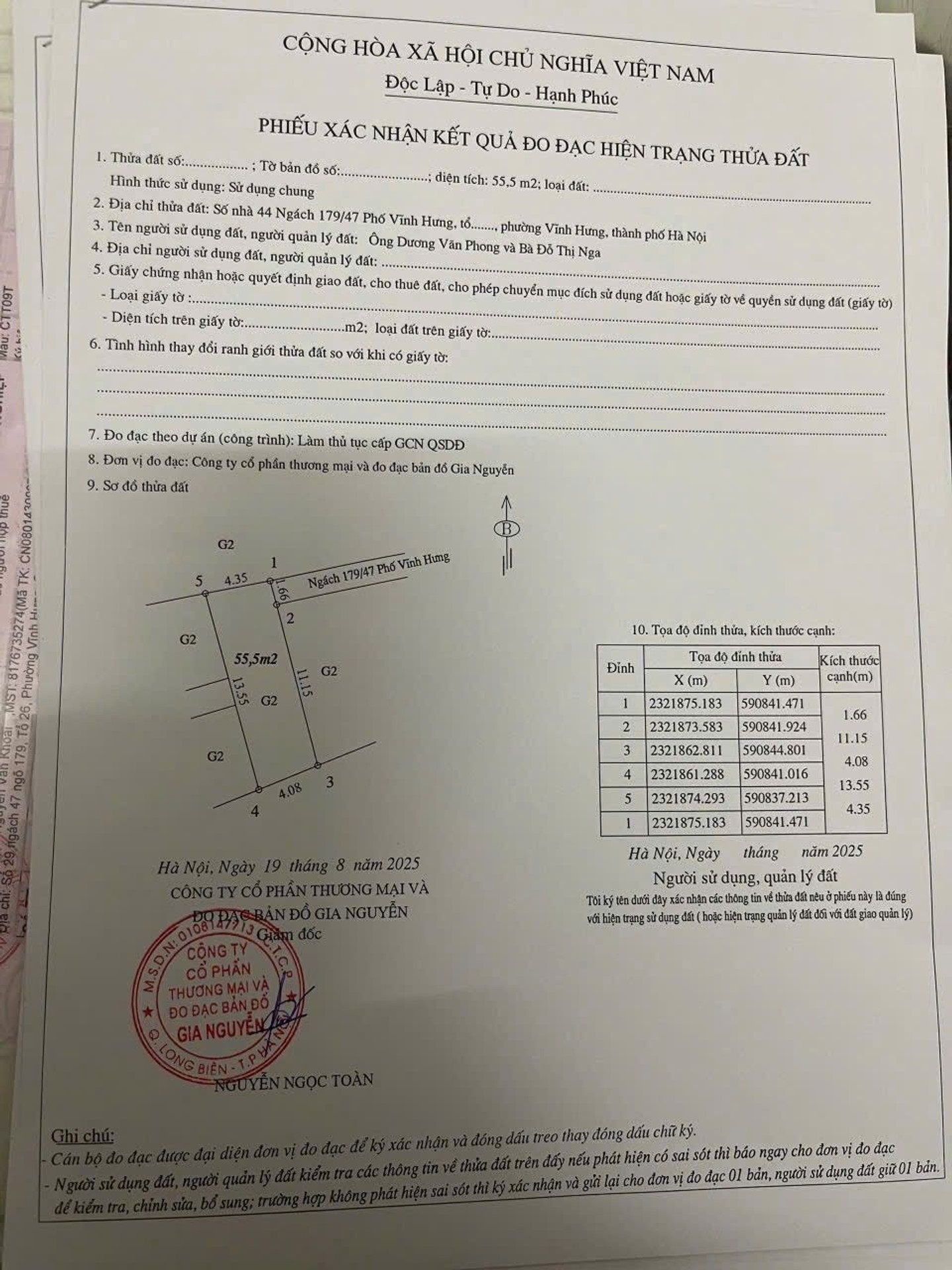 Bán nhà Vĩnh Hưng - diện tích 55m2 2 tầng - Nhà đẹp hiếm có - giá 3,99 tỷ