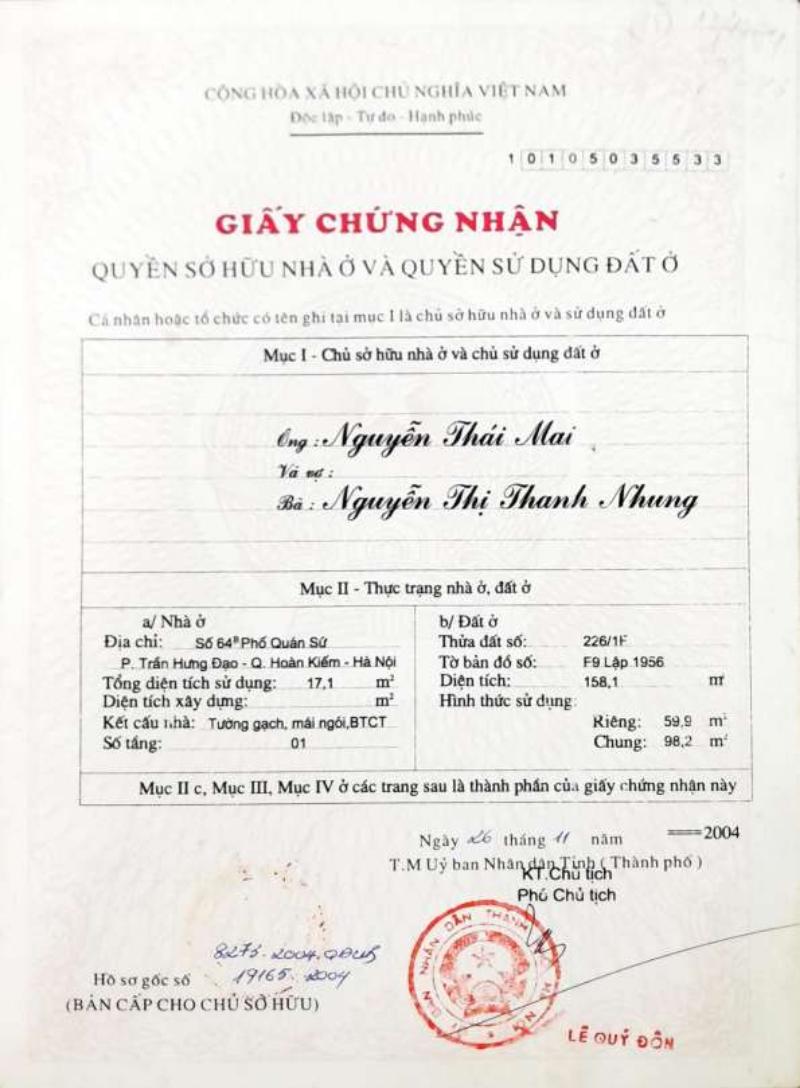 Bán nhà Quán Sứ - diện tích 389m2 1 tầng - Lô góc 3 mặt thoáng - giá 299 tỷ