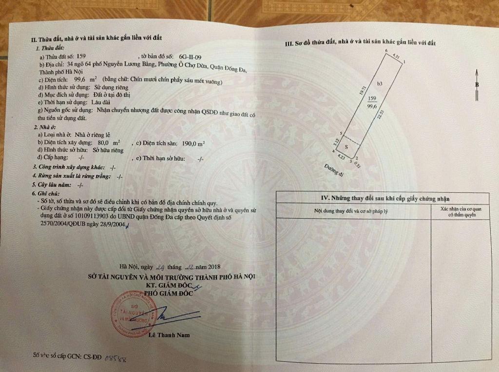 Bán nhà Nguyễn Lương Bằng - diện tích 99.6m2 3 tầng - Lô góc 2 mặt thoáng - giá 32 tỷ