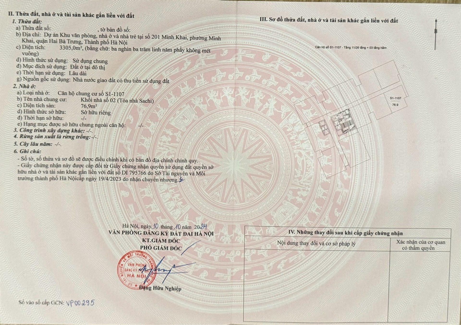 Bán nhà Minh Khai - diện tích 77m2 11 tầng - Căn hộ chung cư cao cấp - giá 10,3 tỷ
