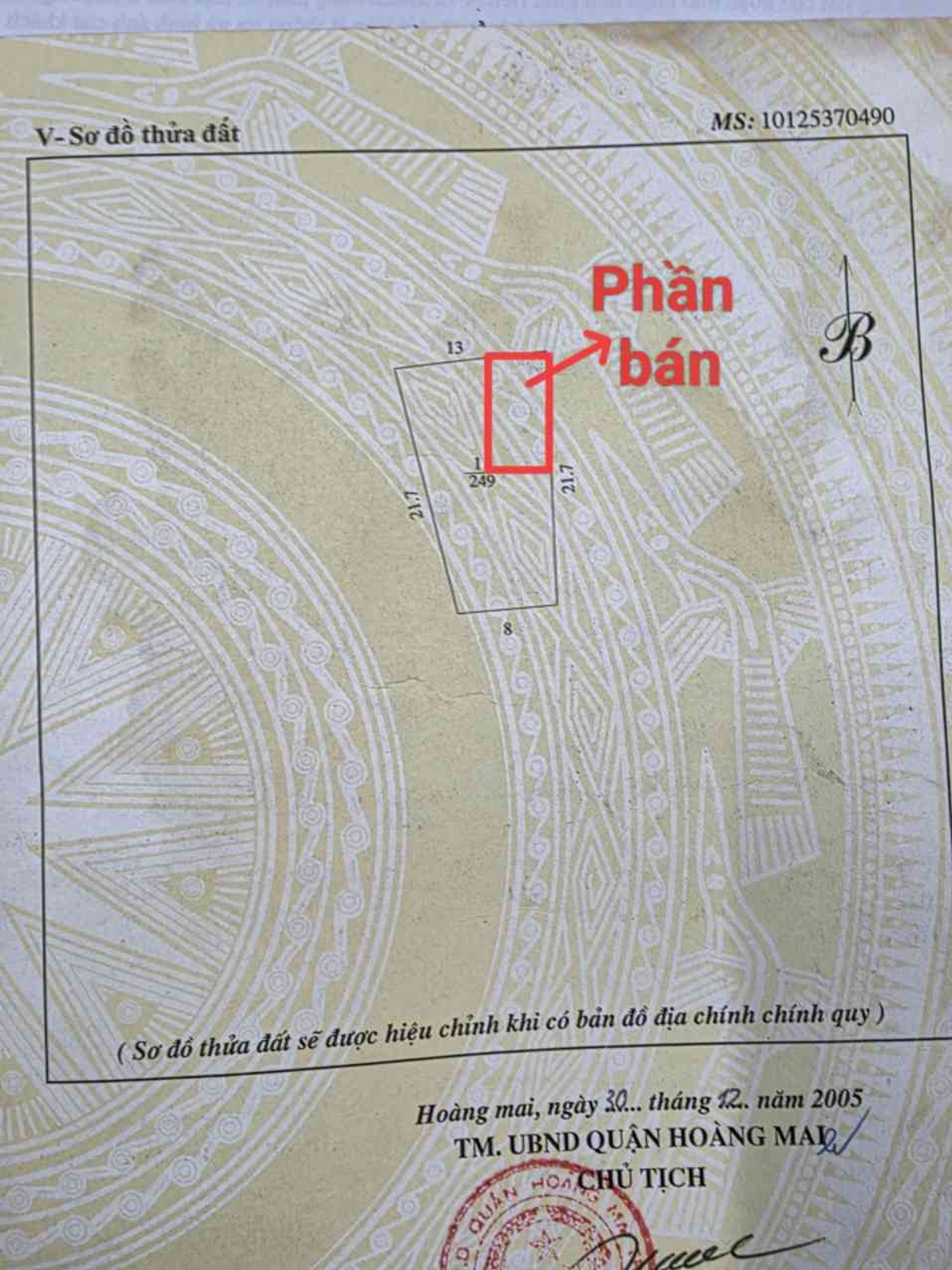 Bán nhà Hoàng Liệt - diện tích 50m2 2 tầng - Ô TÔ ĐỖ CỬA - giá 12,5 tỷ