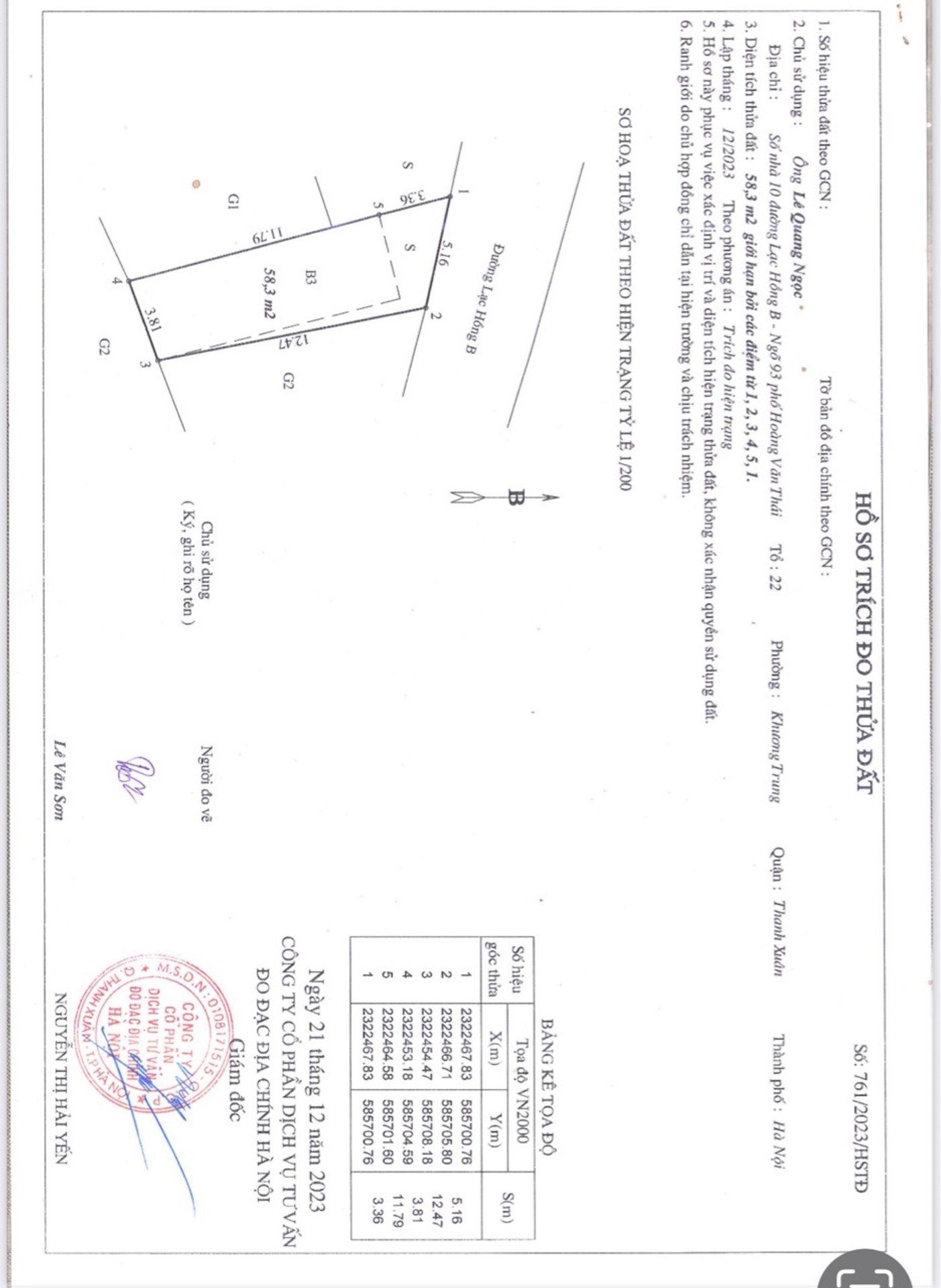 Bán nhà Đầm Hồng - diện tích 58m2 4 tầng - ô tô đỗ cửa - giá 7,8 tỷ