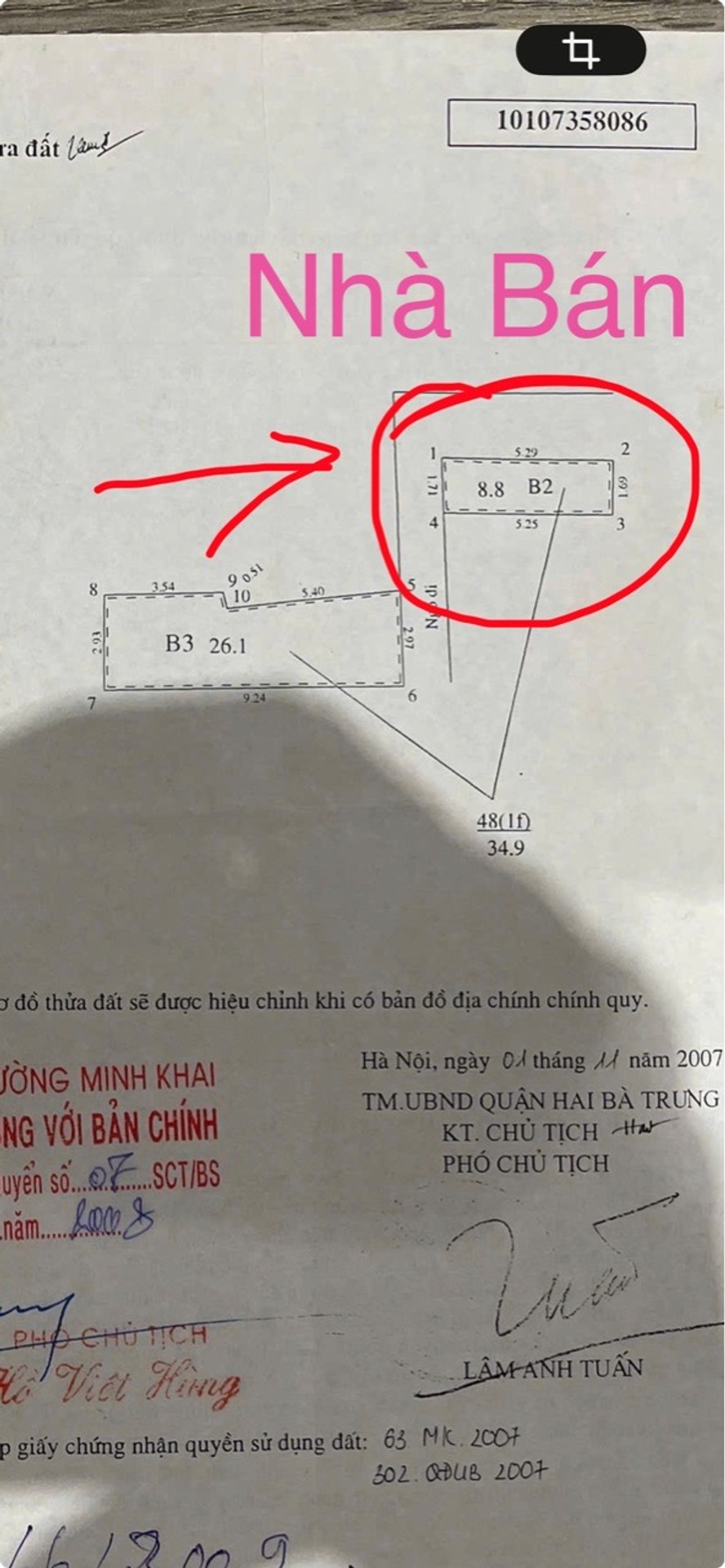 Bán nhà Gốc Đề - diện tích 9m2 4 tầng - Nhà đẹp hiếm có - giá 2,8 tỷ