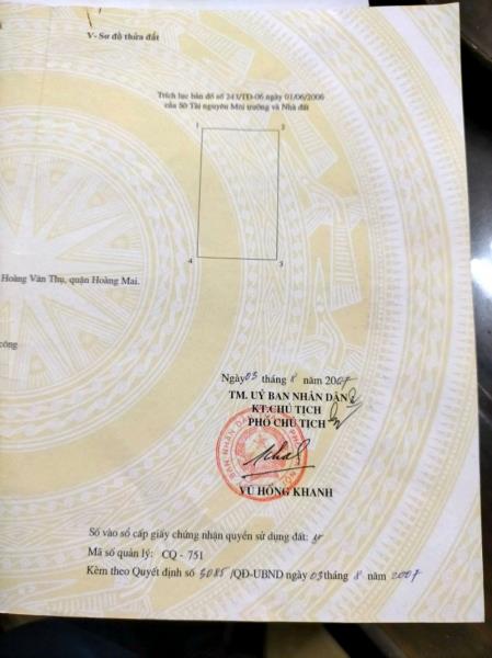 Bán nhà Tân Mai - diện tích 1138m2 5 tầng - Mặt phố view hồ Vĩnh Hoàng - giá 158 tỷ