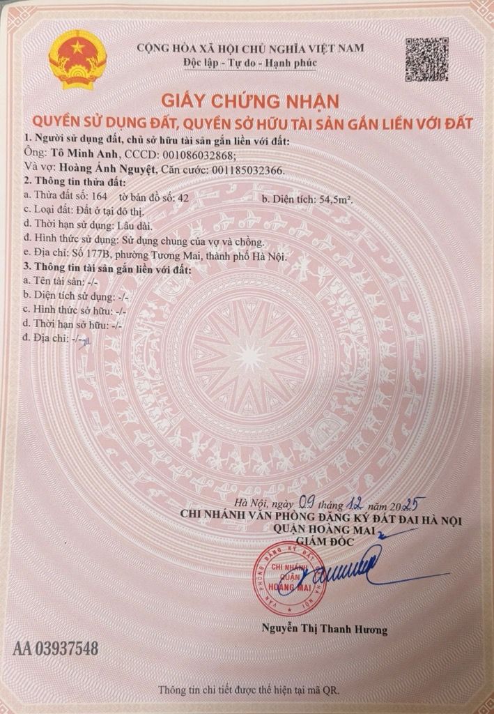 Bán nhà Hoàng Mai - diện tích 55m2 7 tầng - Thang máy - giá 17,5 tỷ