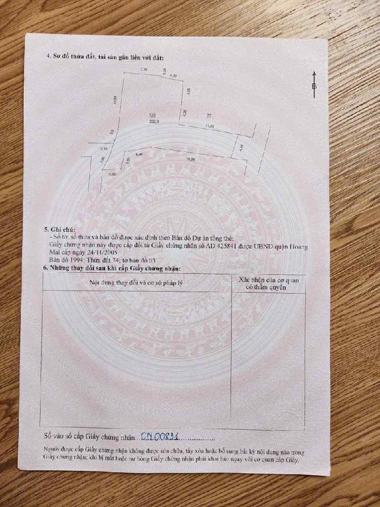 Bán nhà Giải Phóng - diện tích 173m2 3 tầng - Ngõ ô tô vào - giá 30,5 tỷ