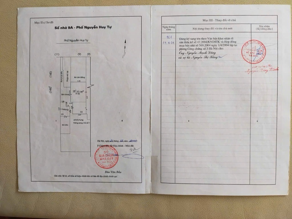 Bán nhà Nguyễn Huy Tự - diện tích 96m2 10 tầng - Lô góc 3 mặt thoáng - giá 119 tỷ