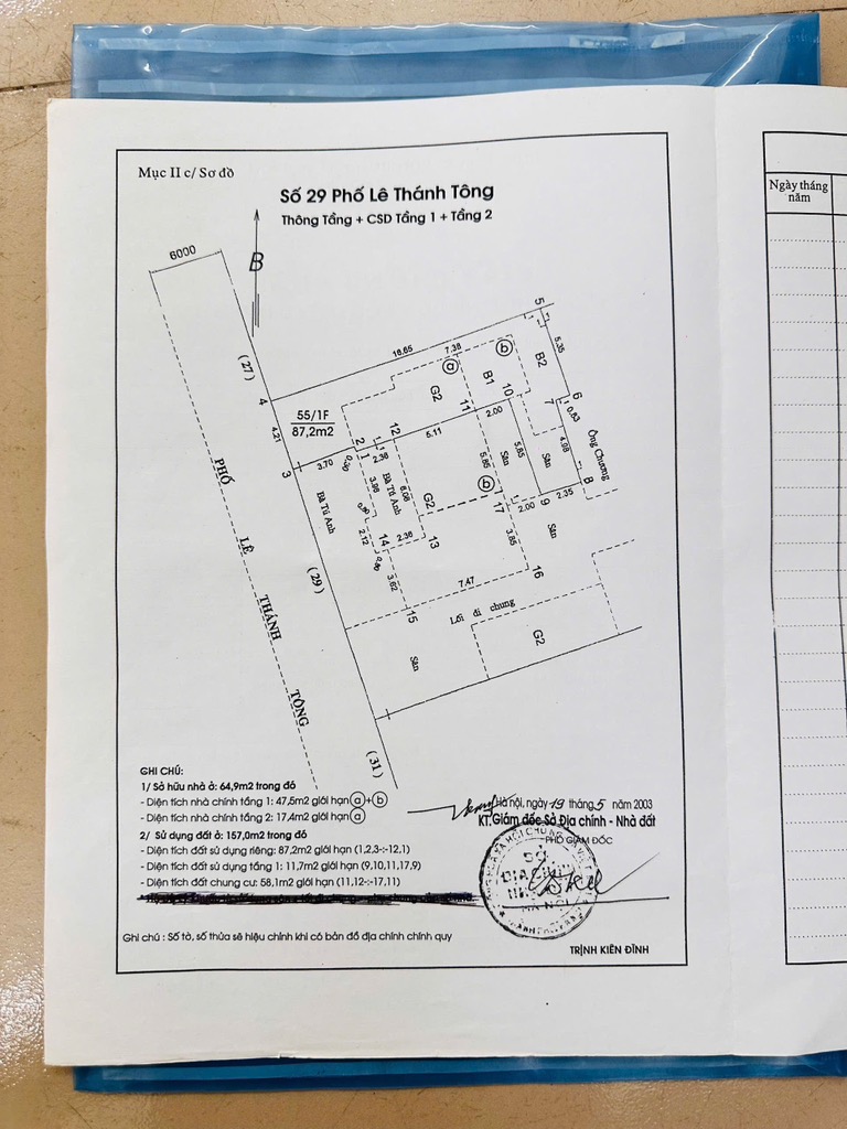 Bán nhà Lê Thánh Tông - diện tích 157m2 2 tầng - Mặt phố chính, kinh doanh sầm uất - giá 74 tỷ