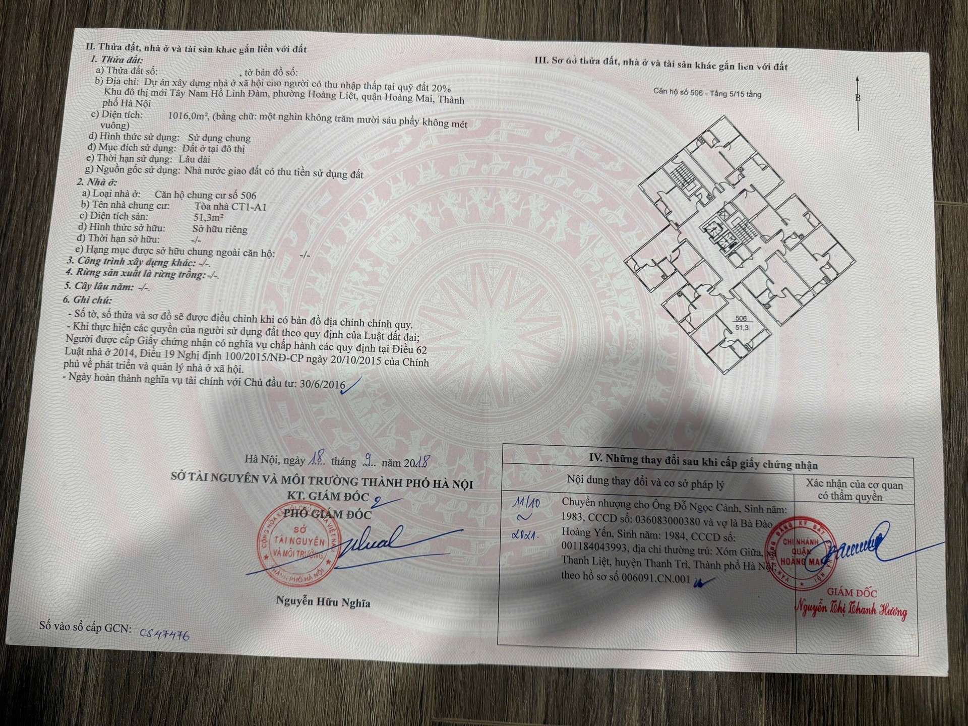 Bán nhà Linh đàm - diện tích 51m2 1 tầng - Căn góc full nội thất - giá 5,5 tỷ