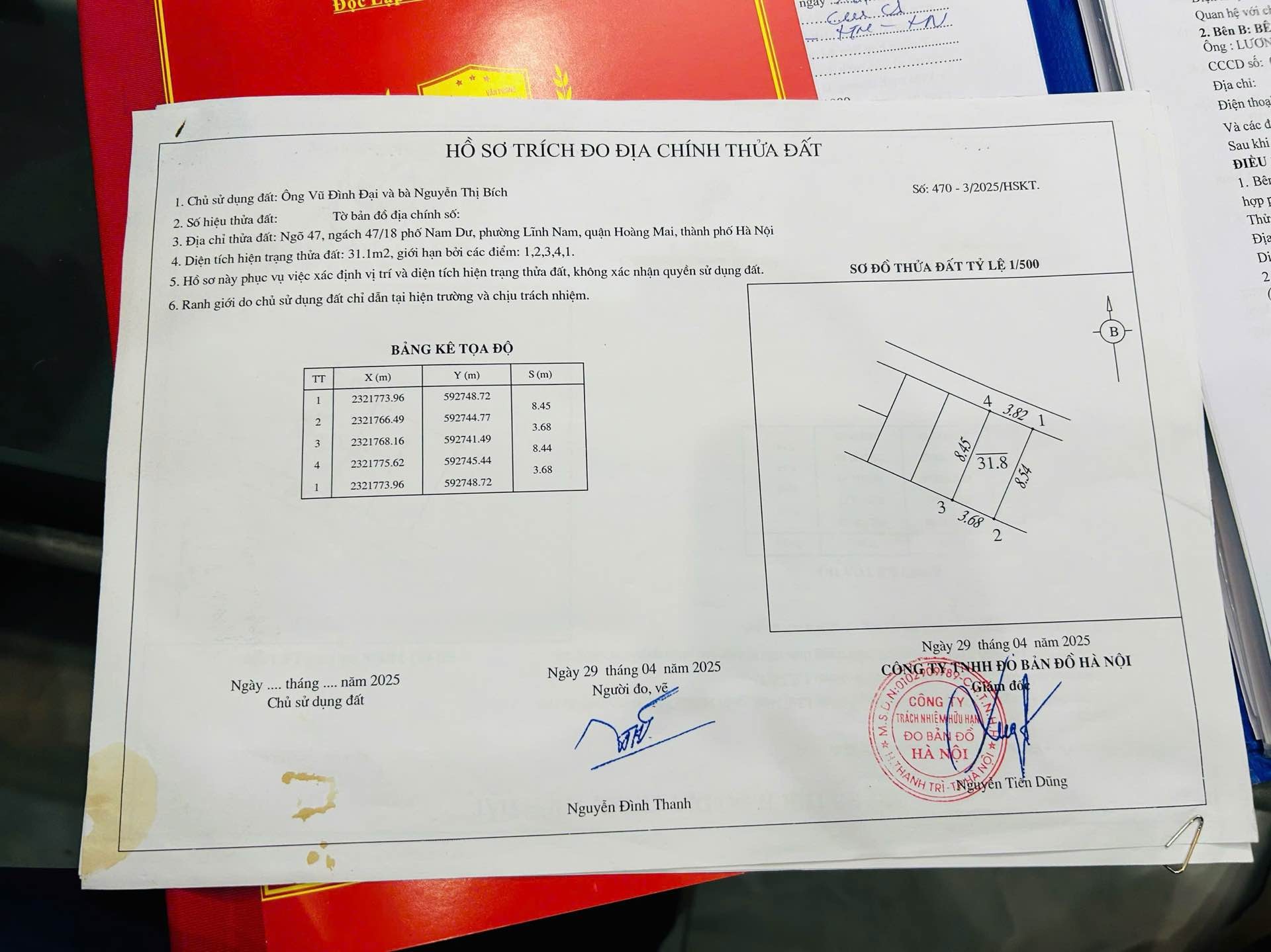 Bán nhà Nam Dư - diện tích 31m2 2 tầng - gần ô tô - giá 3,05 tỷ