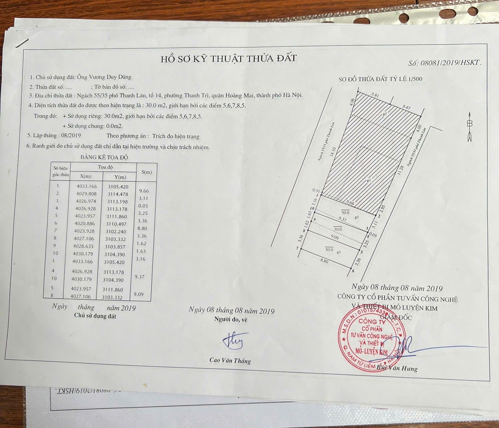 Bán nhà Thanh Lân - diện tích 30m2 2 tầng - Ô tô tránh - giá 3,45 tỷ