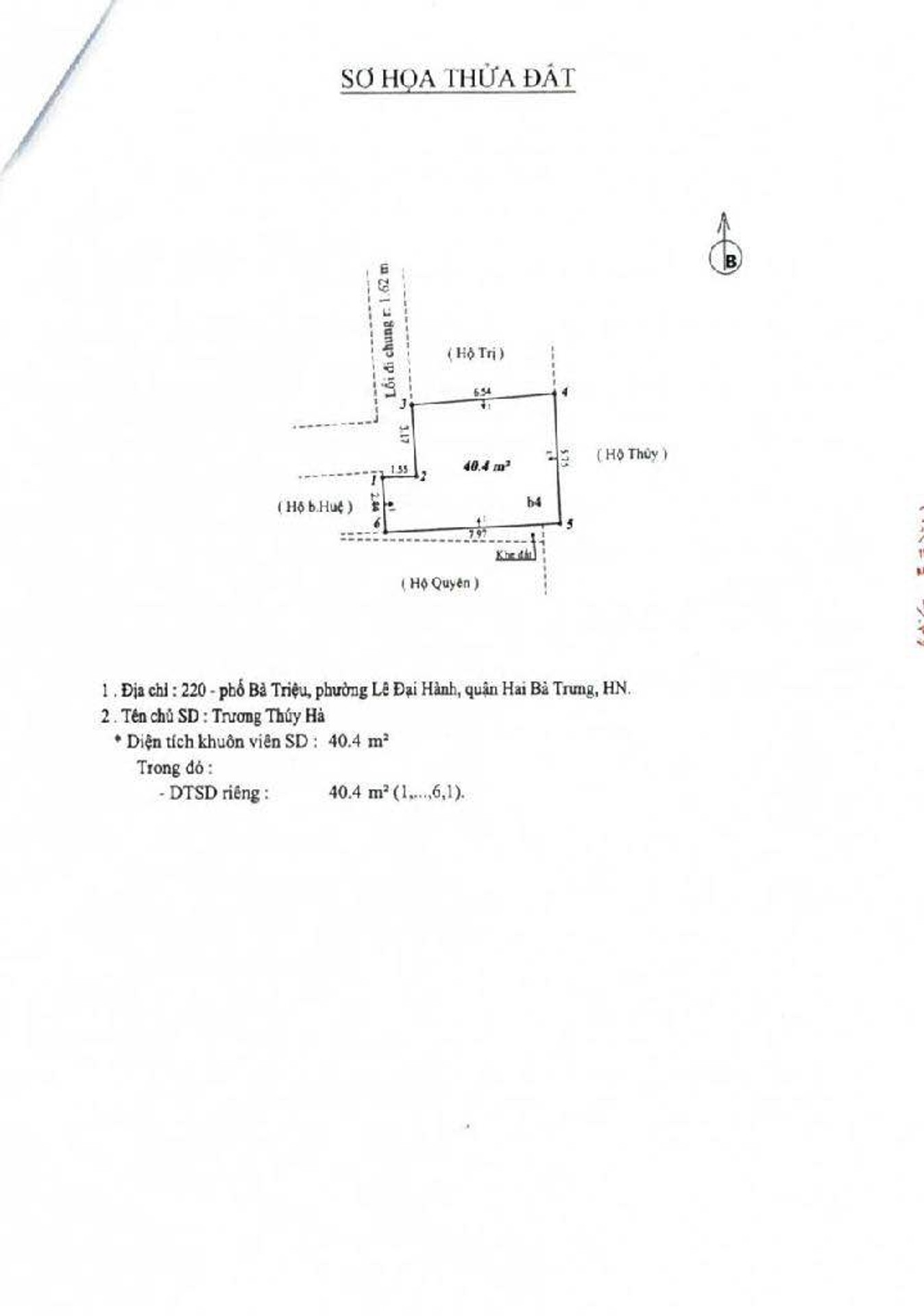 Bán nhà Bà Triệu - diện tích 19m2 4 tầng - Gần Vincom Bà Triệu - giá 14 tỷ
