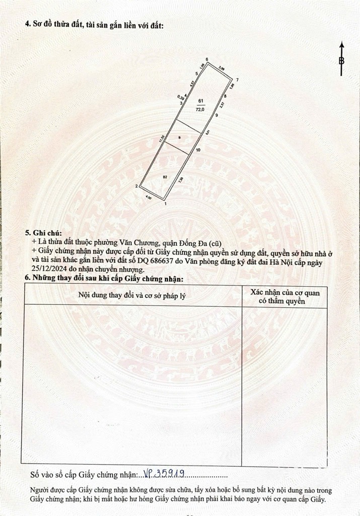 Bán nhà Văn Chương - diện tích 72m2 7 tầng - ngõ ô tô thông - giá 29,5 tỷ